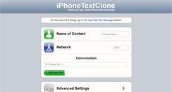 Desktop Screenshot of iphonetextclone.com
