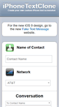 Mobile Screenshot of iphonetextclone.com